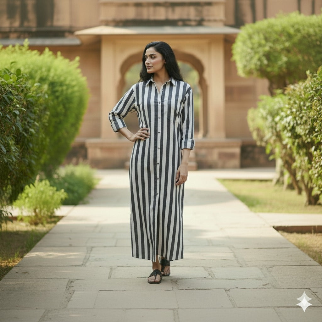 Lucy Women's Rayon Blend Long-Sleeve Cala Shirt Dress