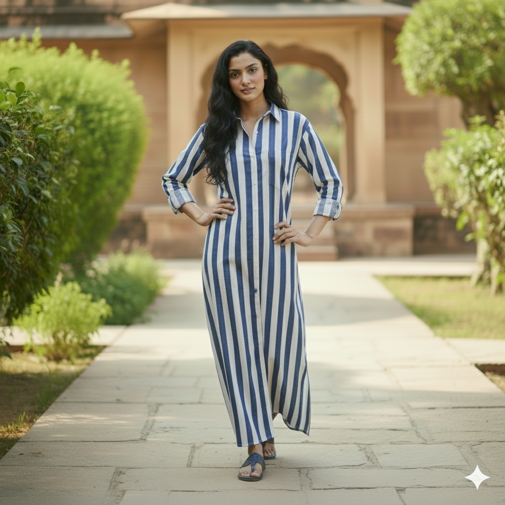 Lucy Women's Rayon Blend Long-Sleeve Cala Shirt Dress