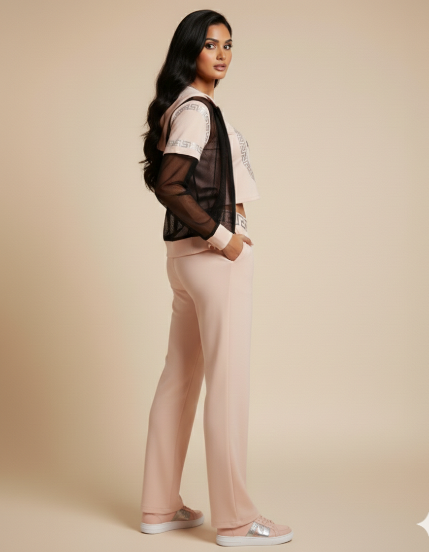 Stella Blending Elegant Three Piece Co-Ord Set With Jacket