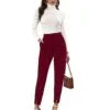 Women Pleated Straight Fit Trousers