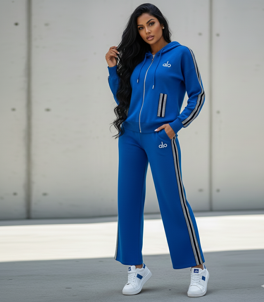 Naomi Hooded, Full-Zip Jacket And Joggers Set