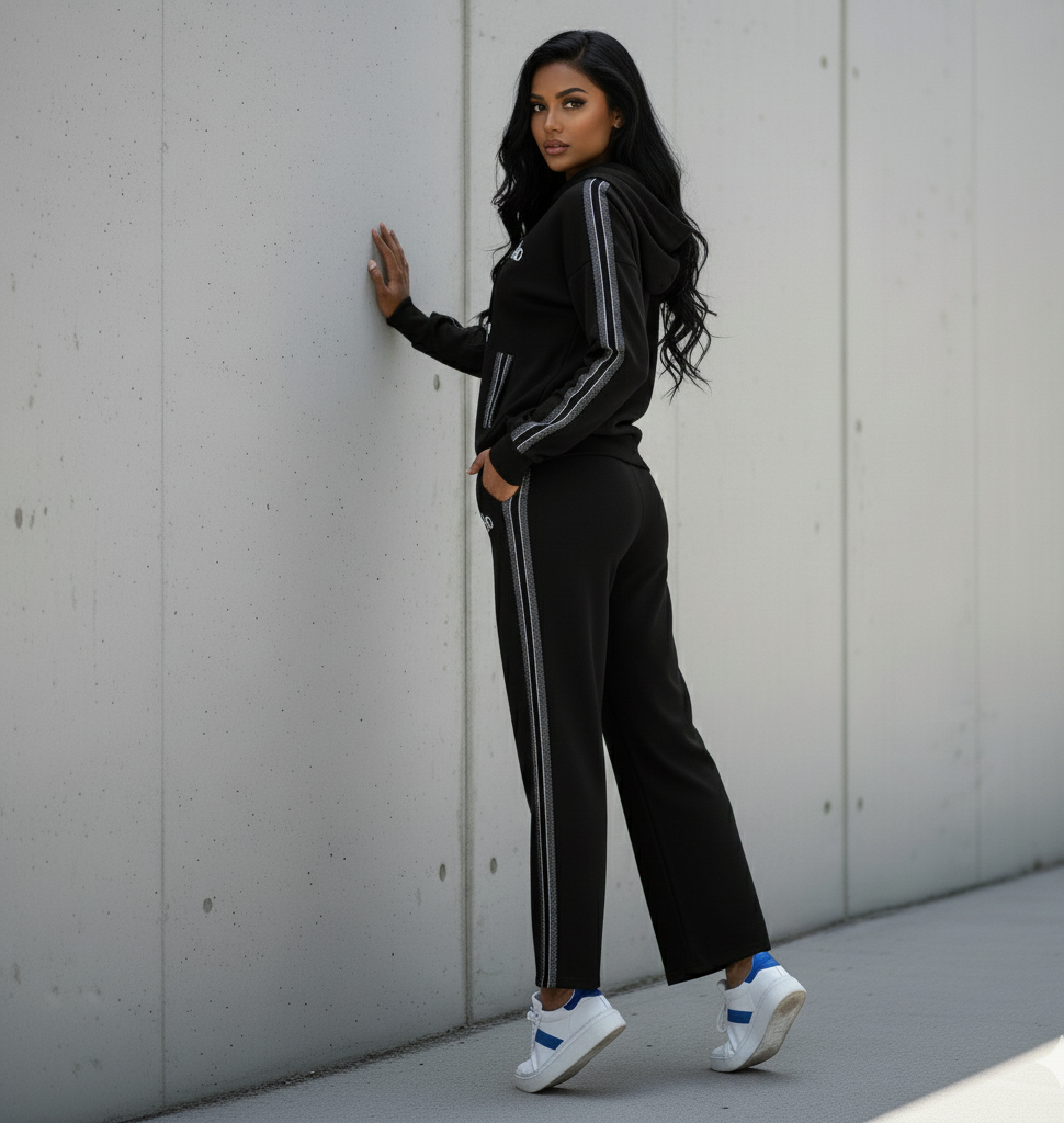 Naomi Hooded, Full-Zip Jacket And Joggers Set