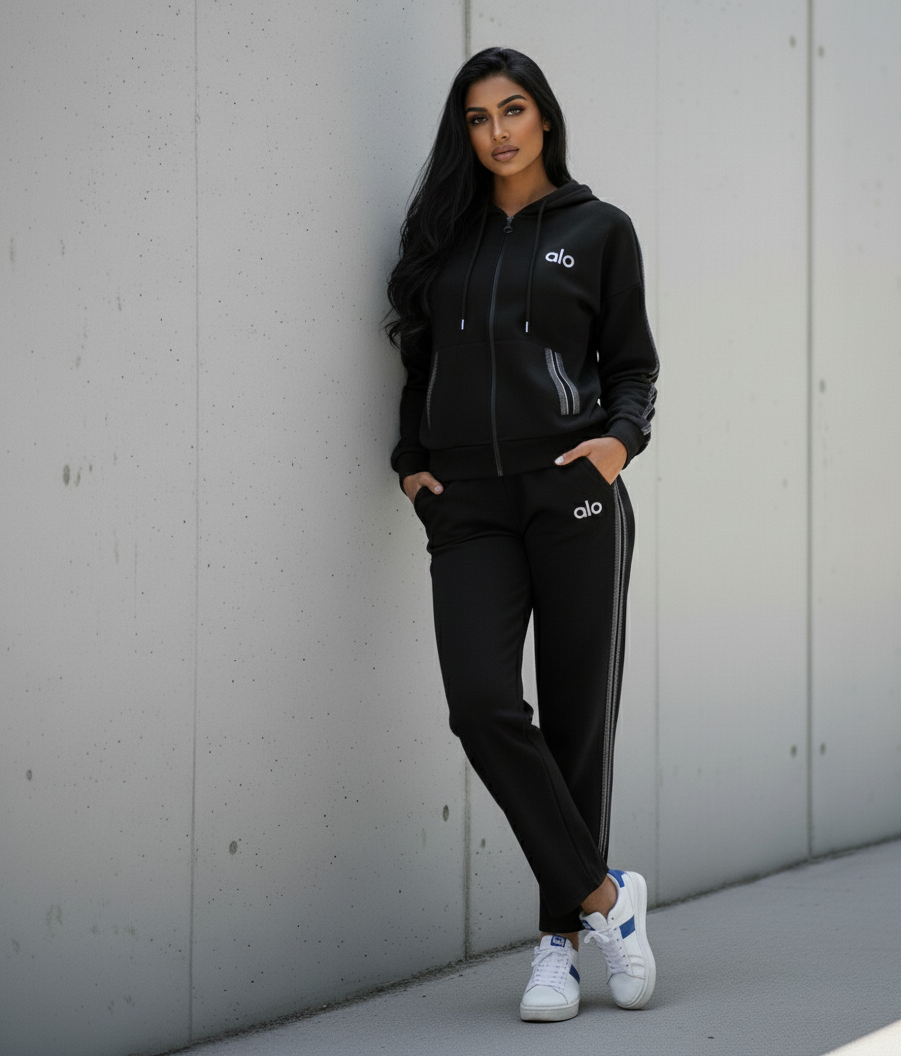 Naomi Hooded, Full-Zip Jacket And Joggers Set