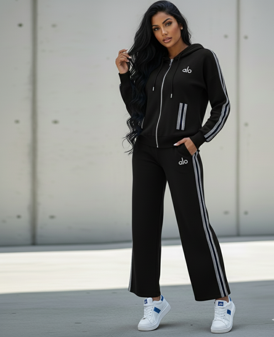 Naomi Hooded, Full-Zip Jacket And Joggers Set