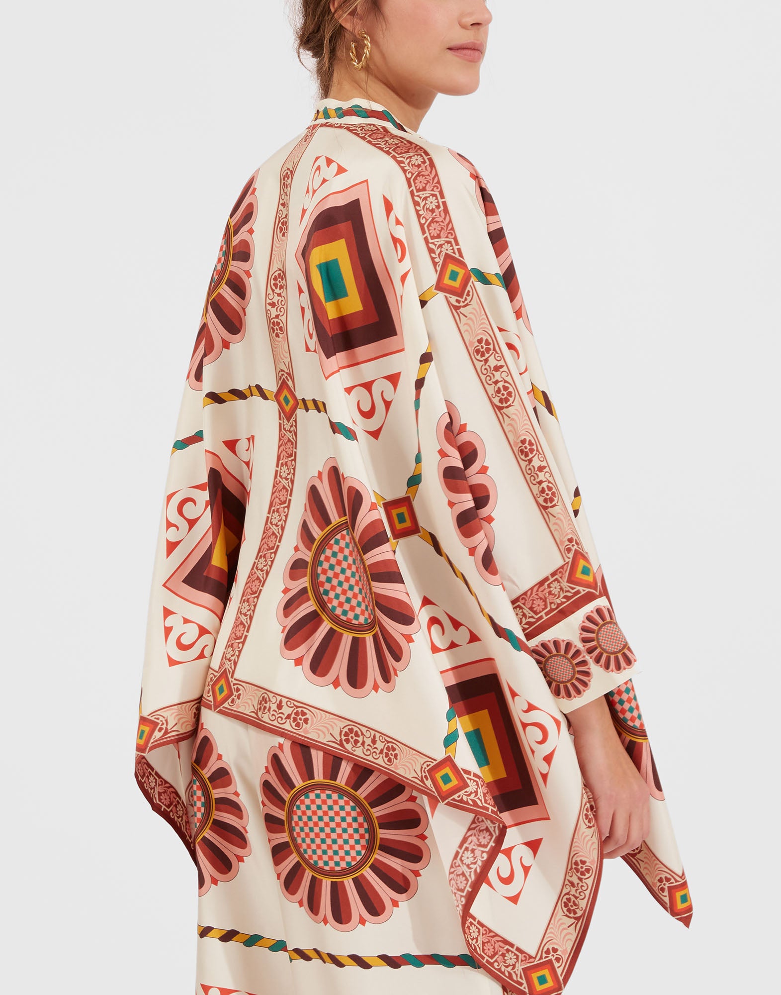 Foulard Scarf Shirt And Palazzo Co-Ord Set