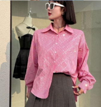 Crystal-Embellished Button Shirt