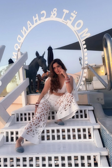 Set of Top and Flared Pants Resort wear  Co-Ord Set