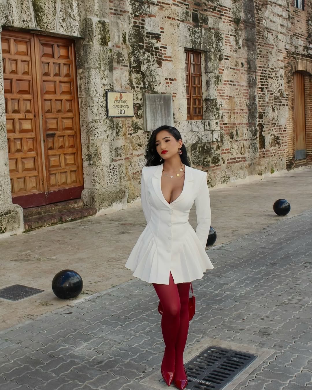 Dash Blazer White  Dress