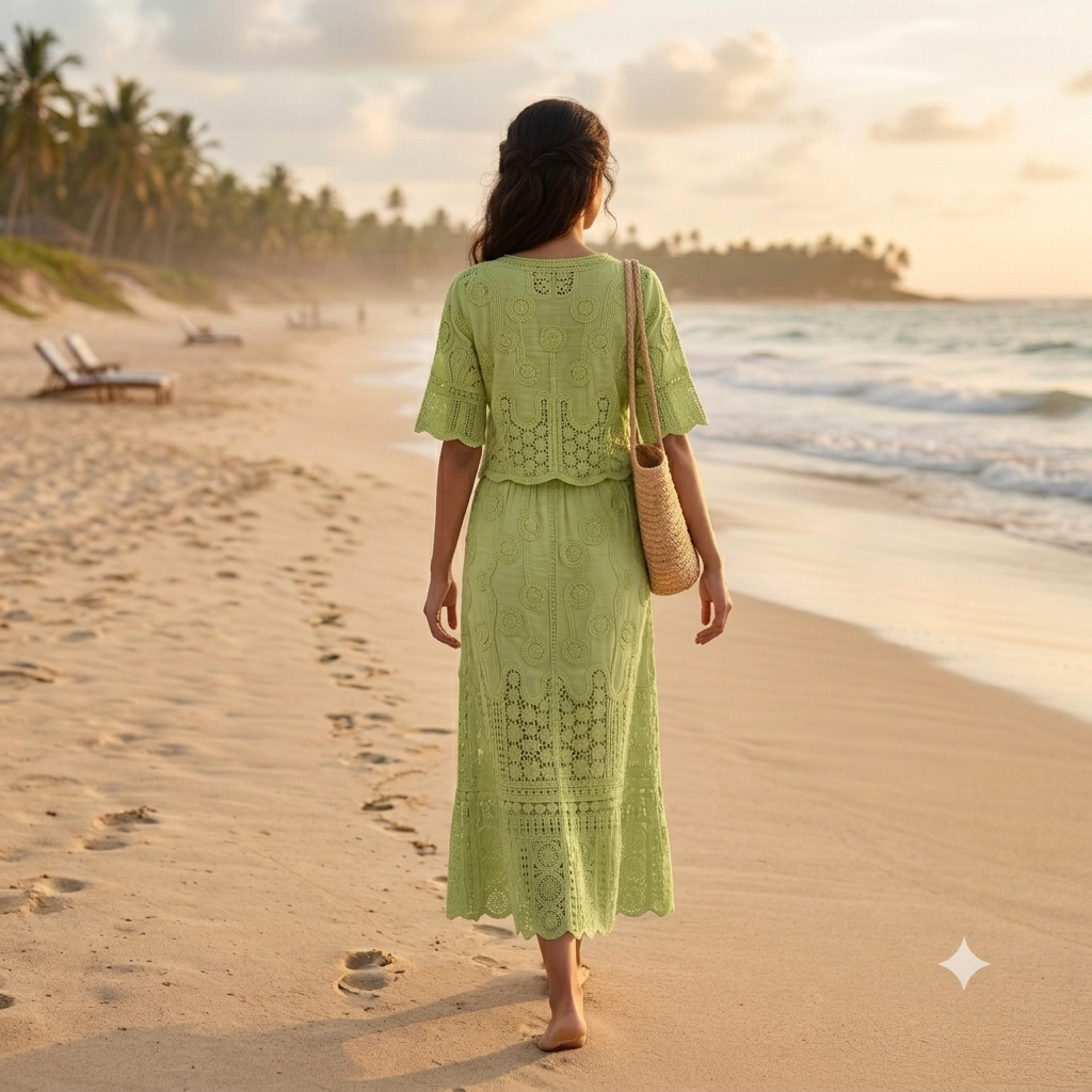 Taylor Eyelet Lace Co-Ord set