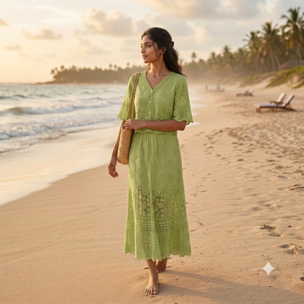 Taylor Eyelet Lace Co-Ord set