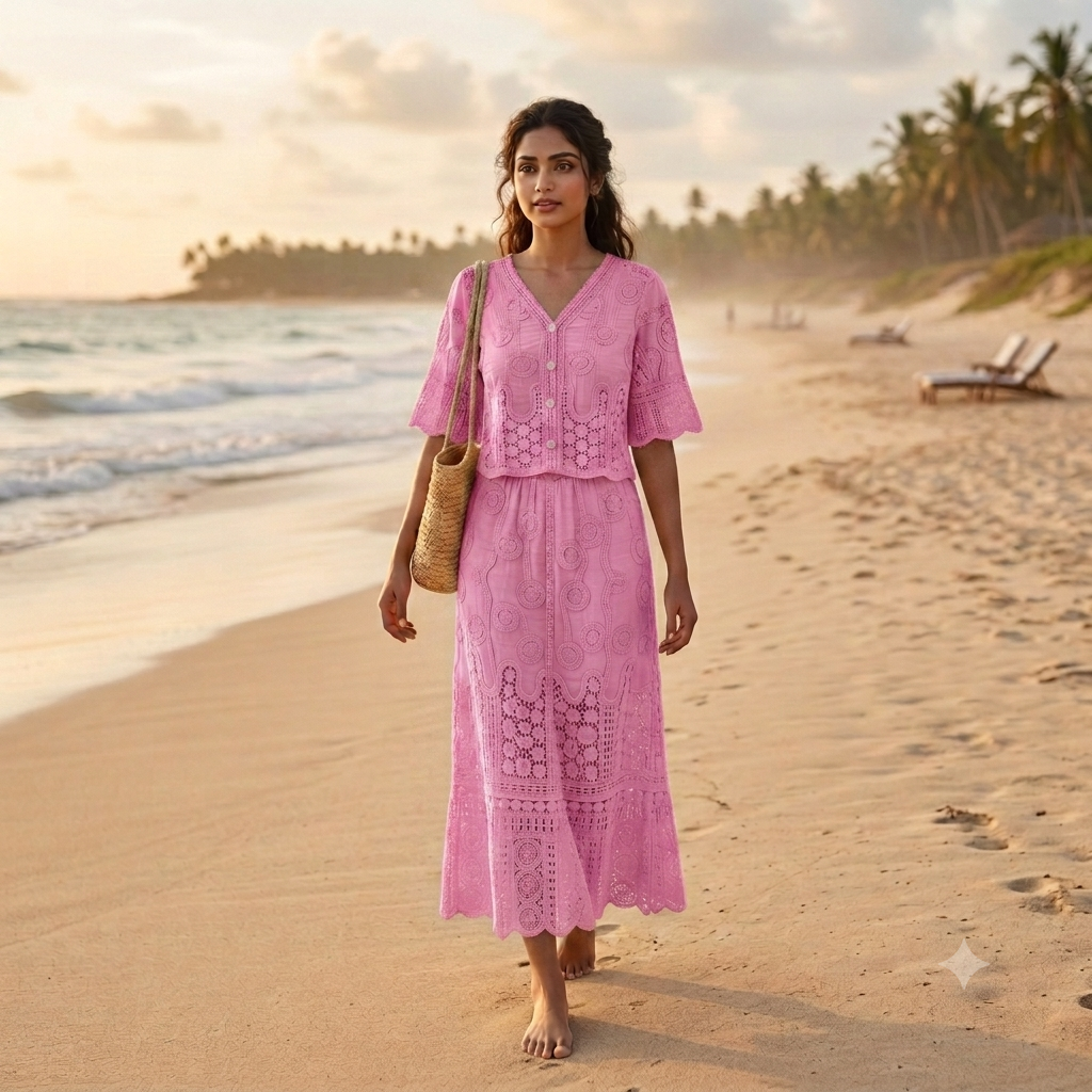 Taylor Eyelet Lace Co-Ord set