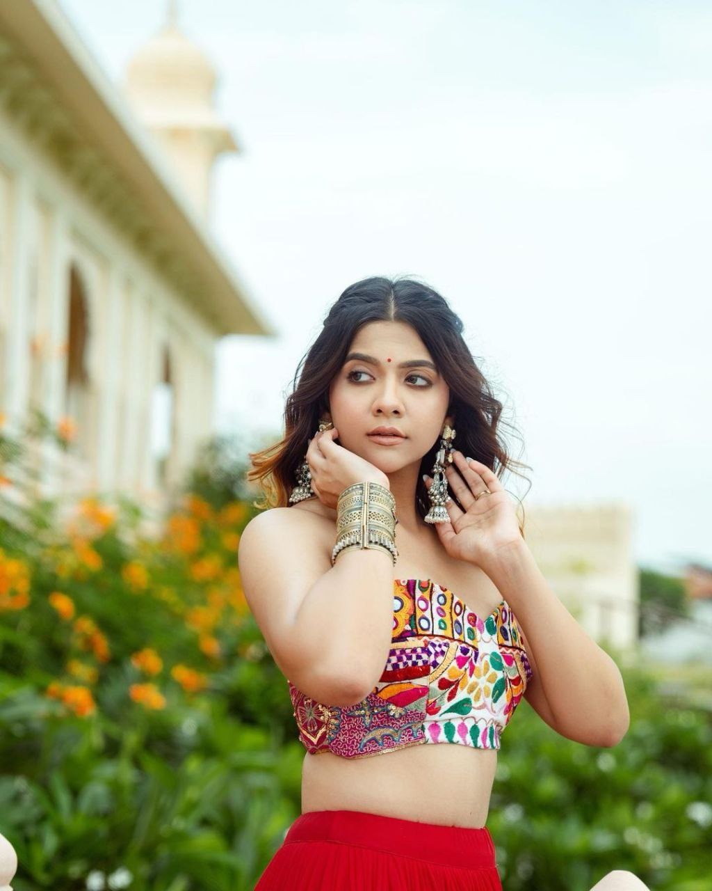 Featuring Printed lehenga choli in heavy Muslin cotton