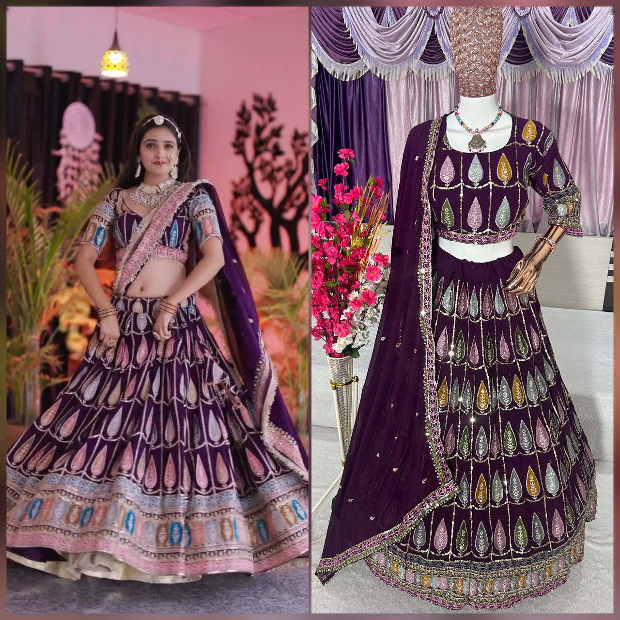 Designer Faux Georgette Lehenga Choli