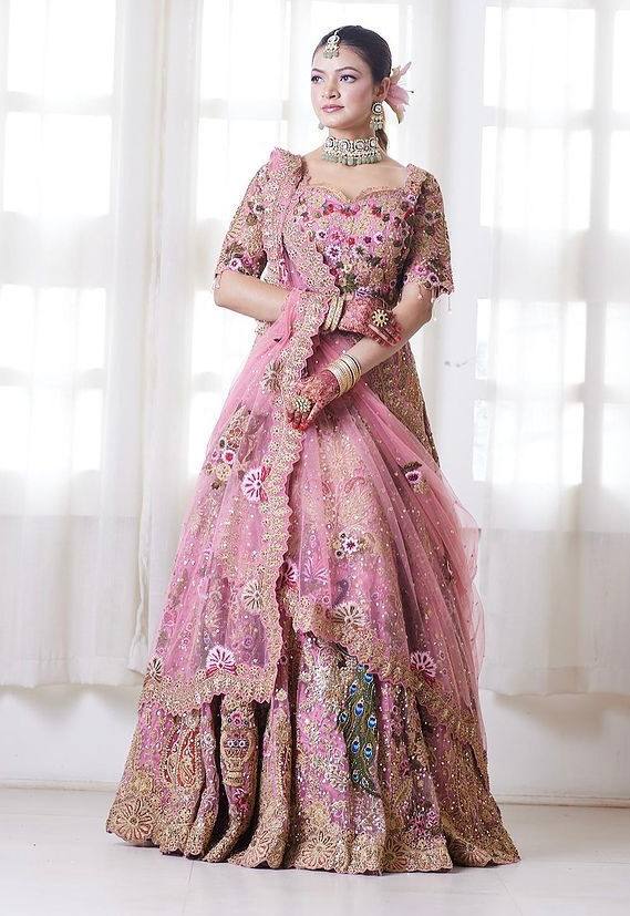 Pink Color Designer Lehenga Crafted from luxurious Fox Georgette