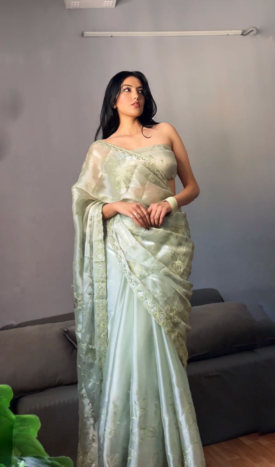 Designer Jimmy Choo Saree