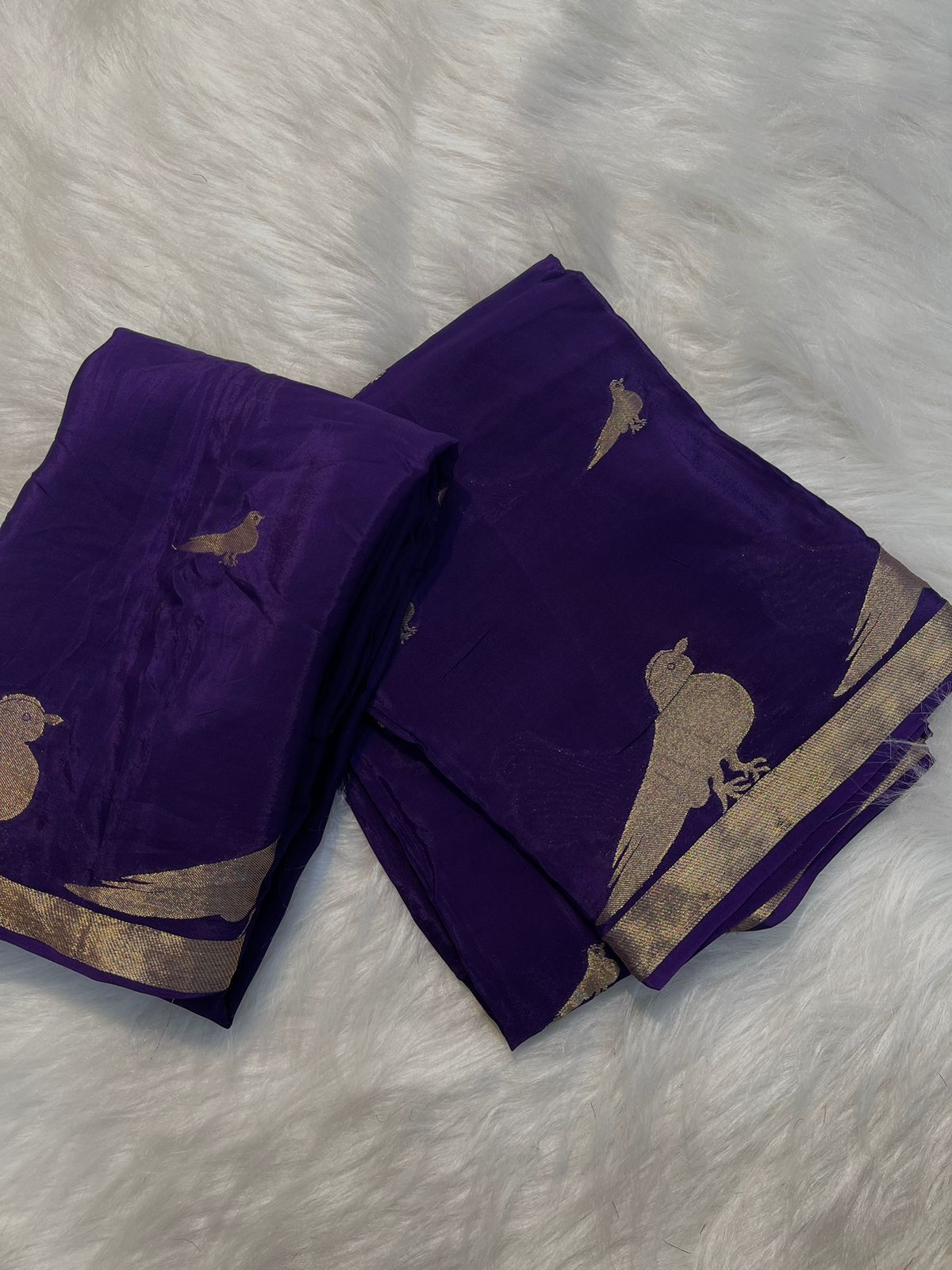 Designer Parrot Silk Saree