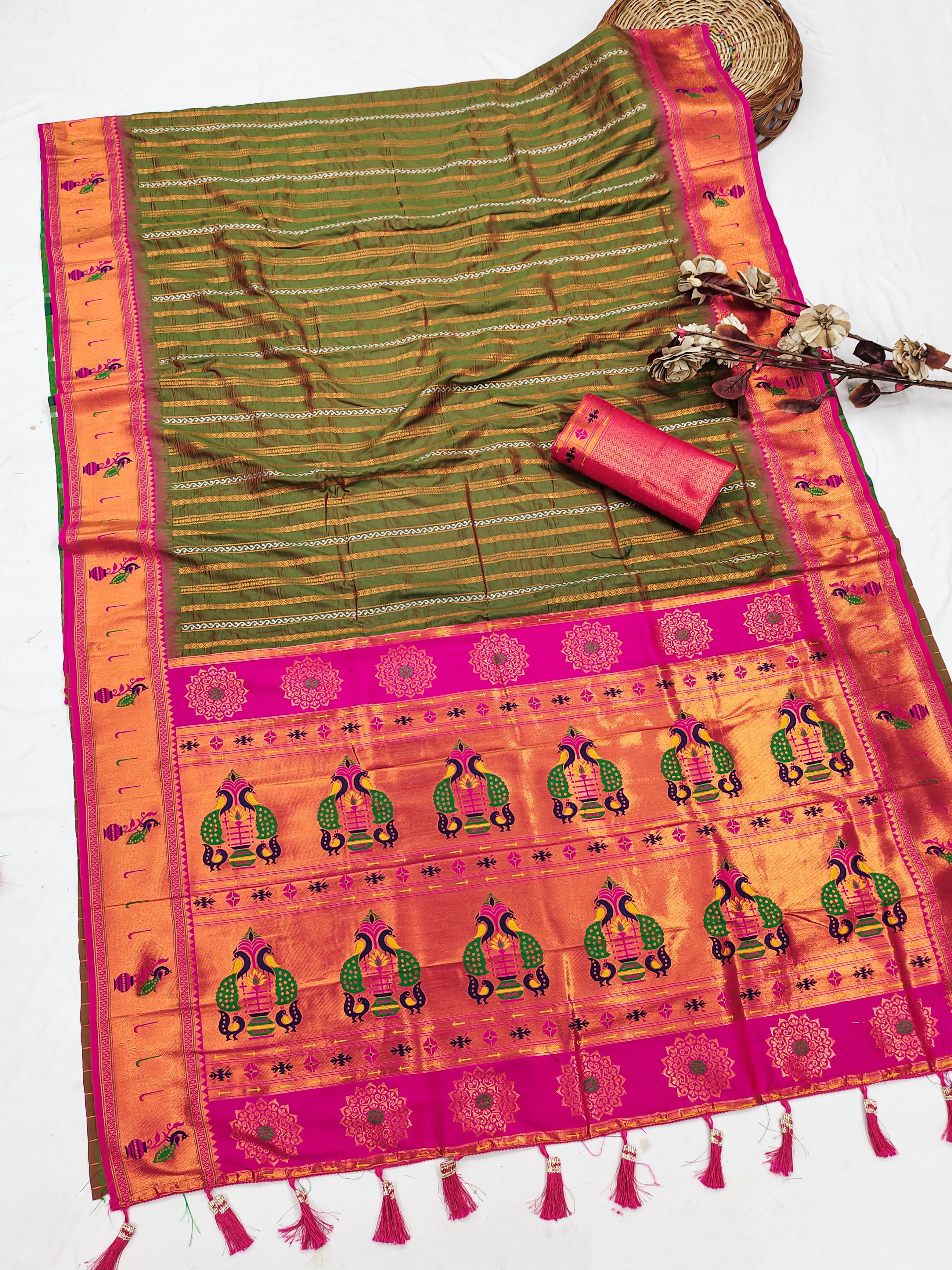 Designer Paithani Silk Saree