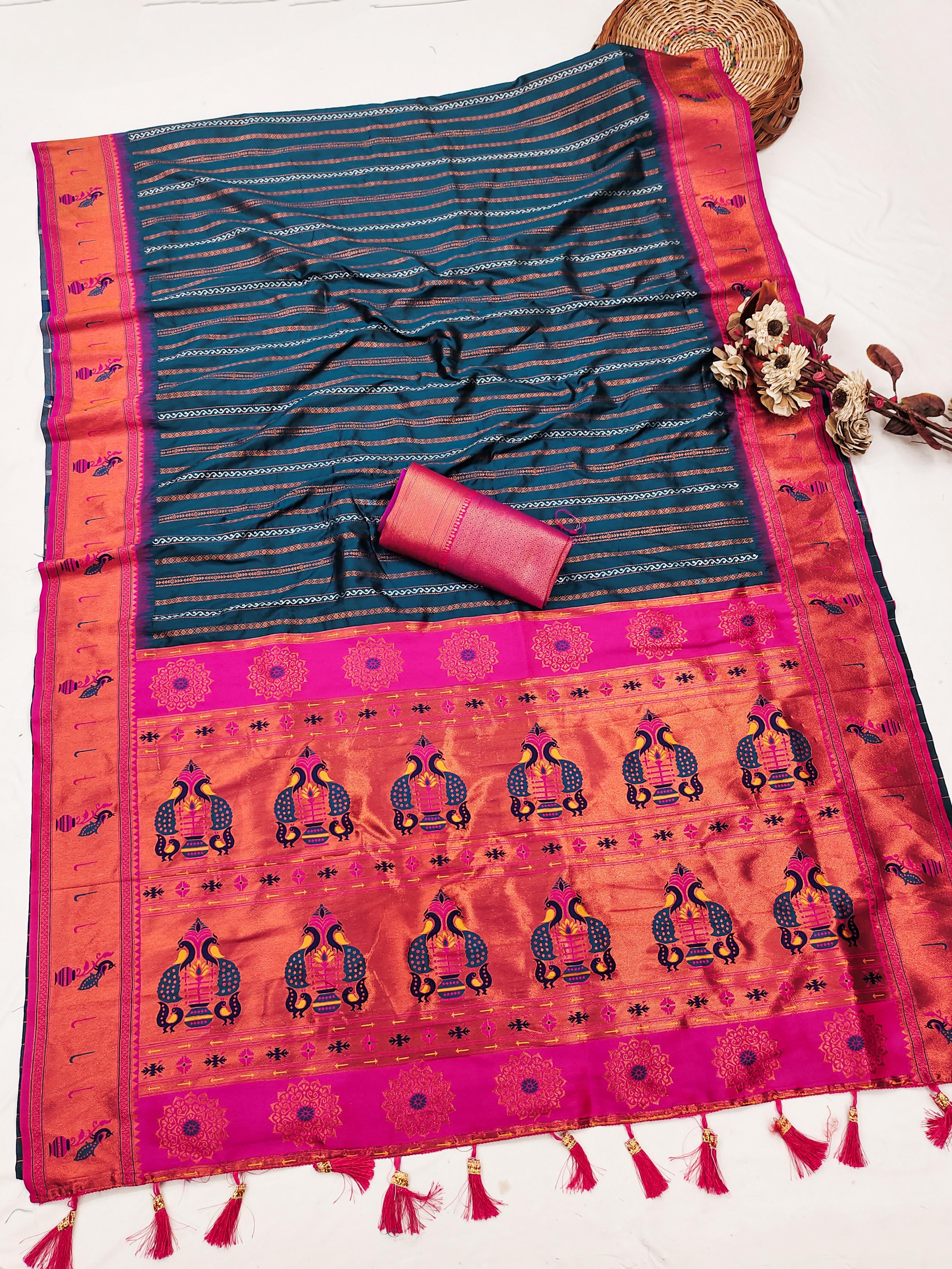 Designer Paithani Silk Saree