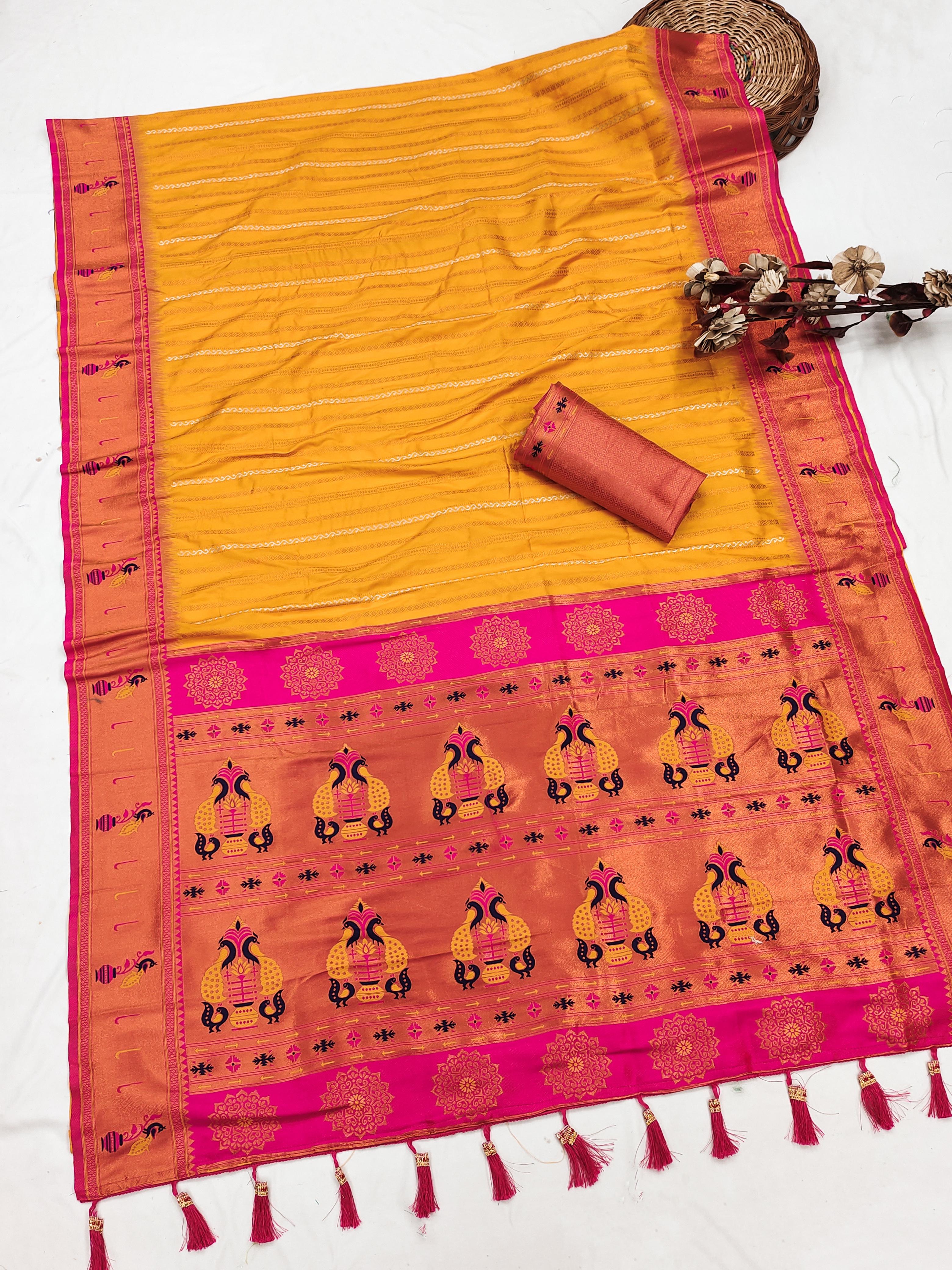 Designer Paithani Silk Saree