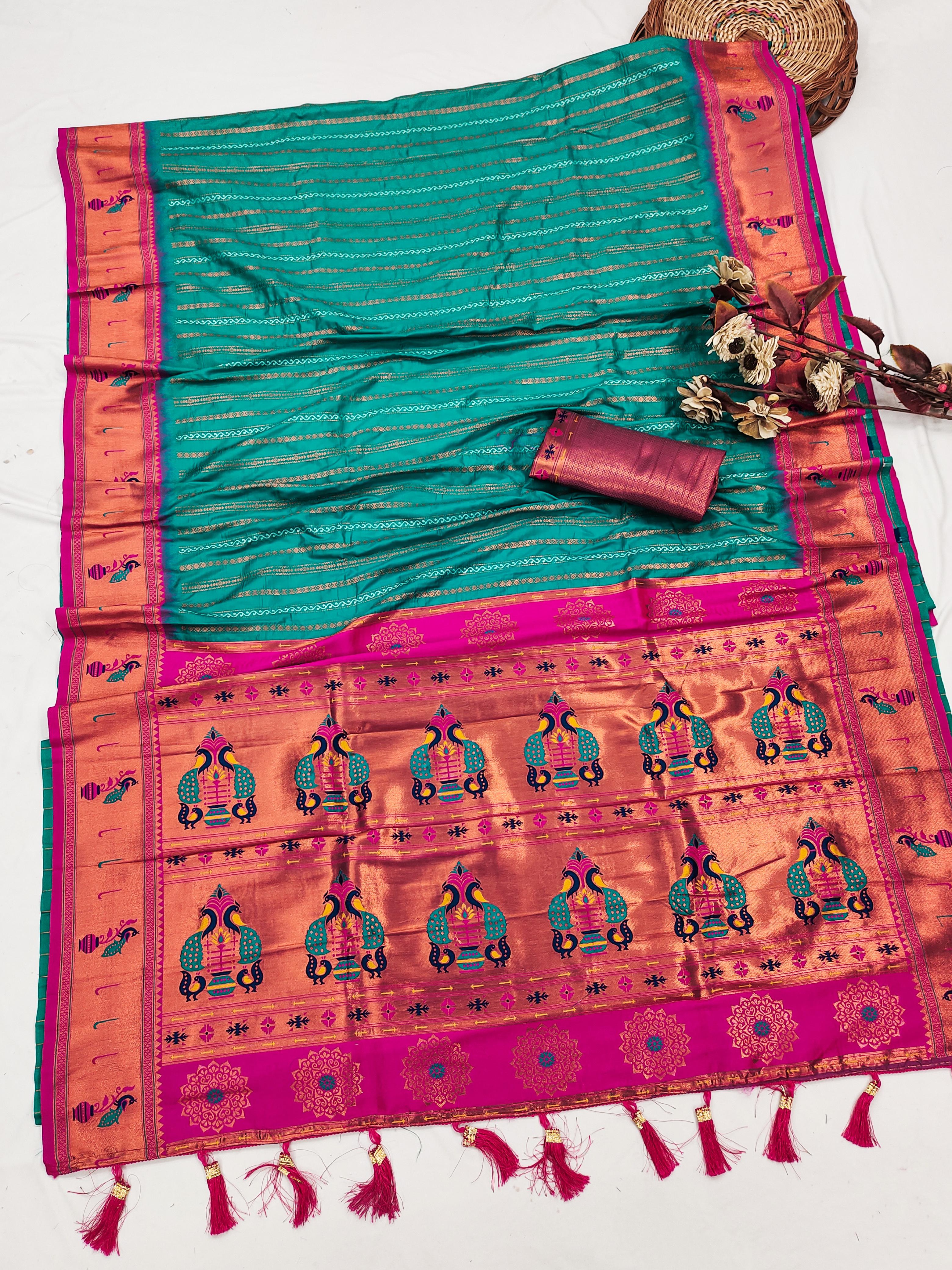 Designer Paithani Silk Saree