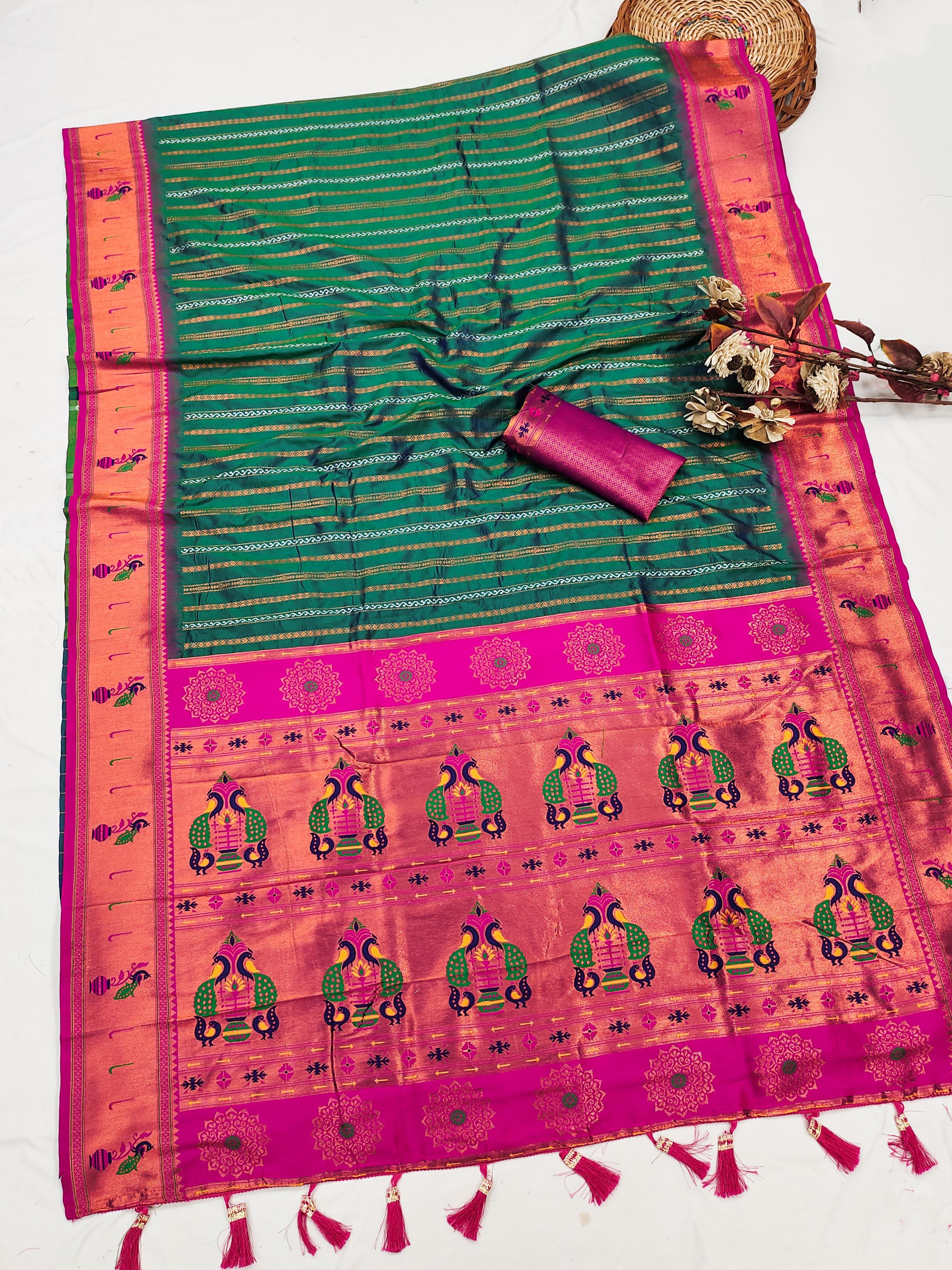 Designer Paithani Silk Saree