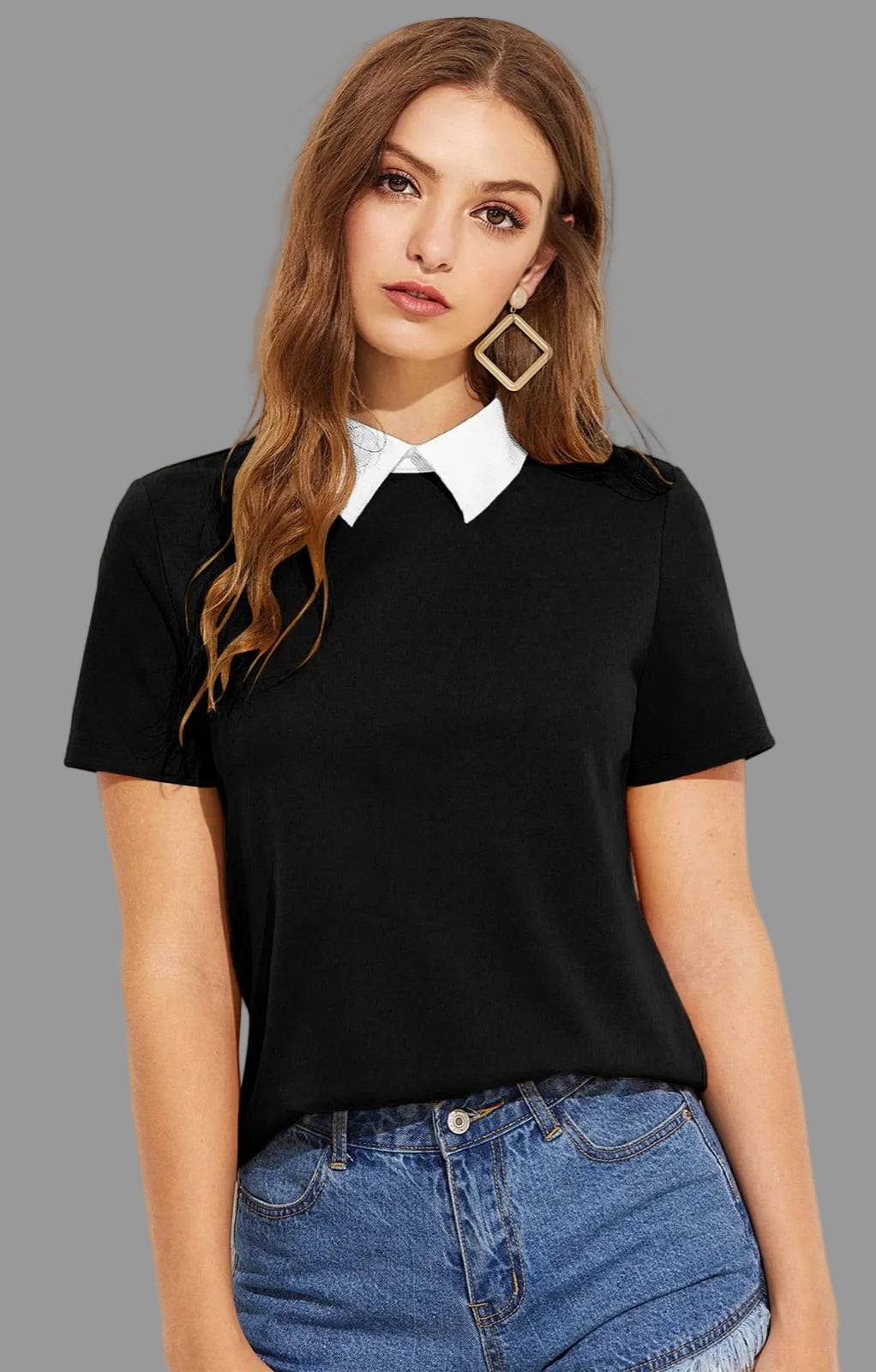 Delta Peter Pan Collar T-Shirt