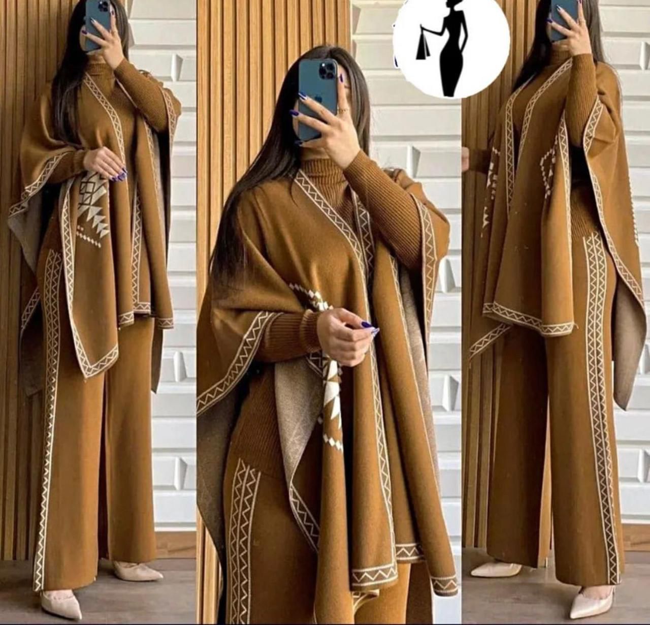 Stylish Shrug Three Piece Co-Ord Set