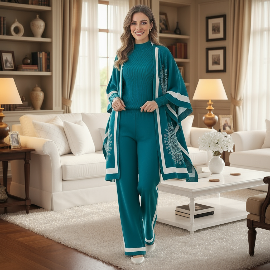 Cami Three Piece Luxury Winter Co-Ord Set