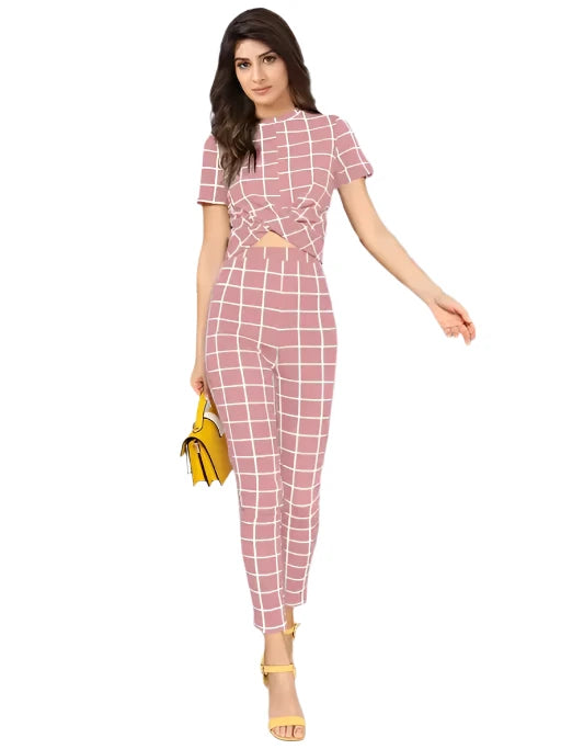 Thigh Length Polyester Designer Women Jumpsuit