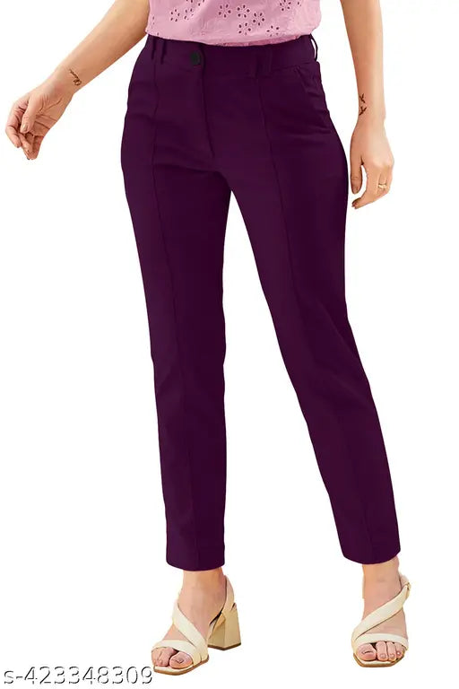 Women's Polyester Spandex Trouser