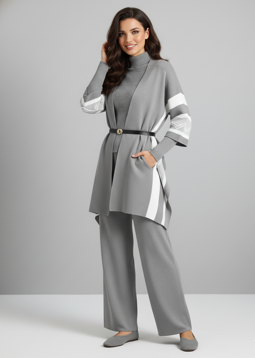 Champel Three Piece Luxury Set With Cape