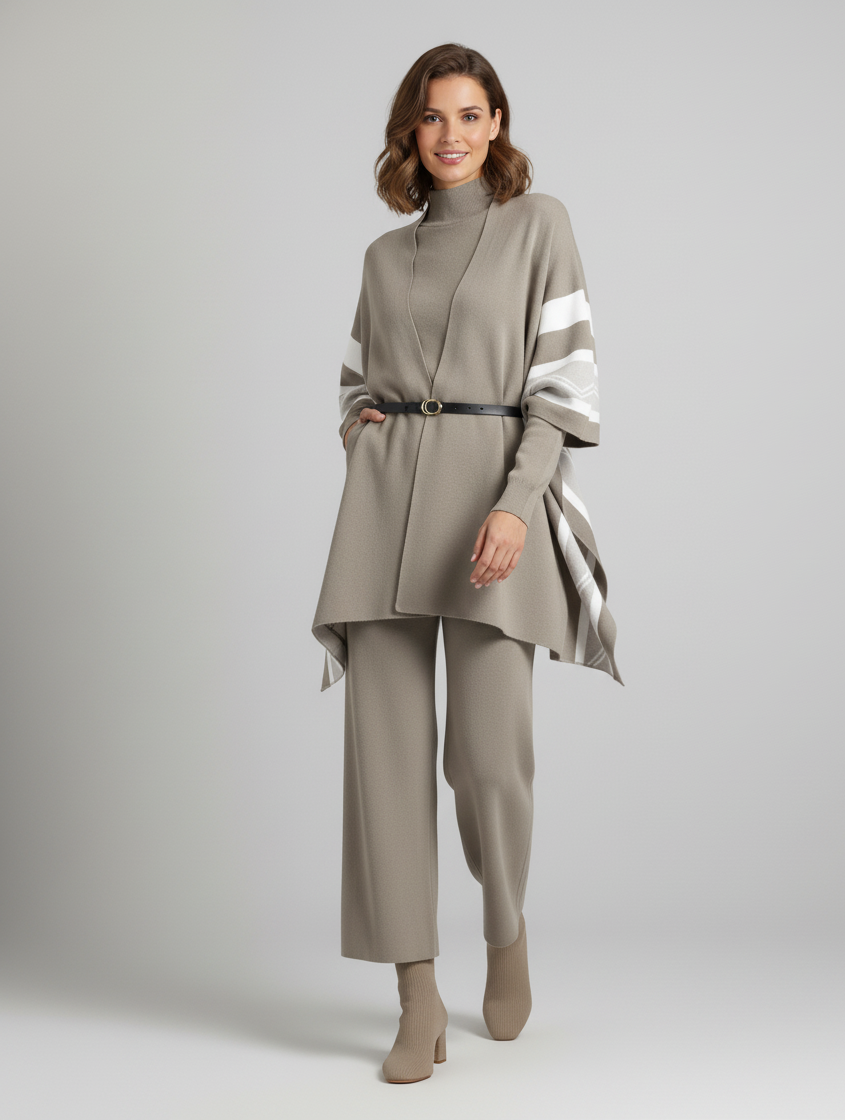 Champel Three Piece Luxury Set With Cape