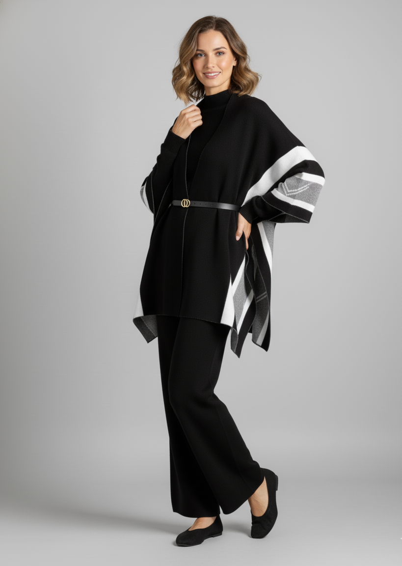 Champel Three Piece Luxury Set With Cape