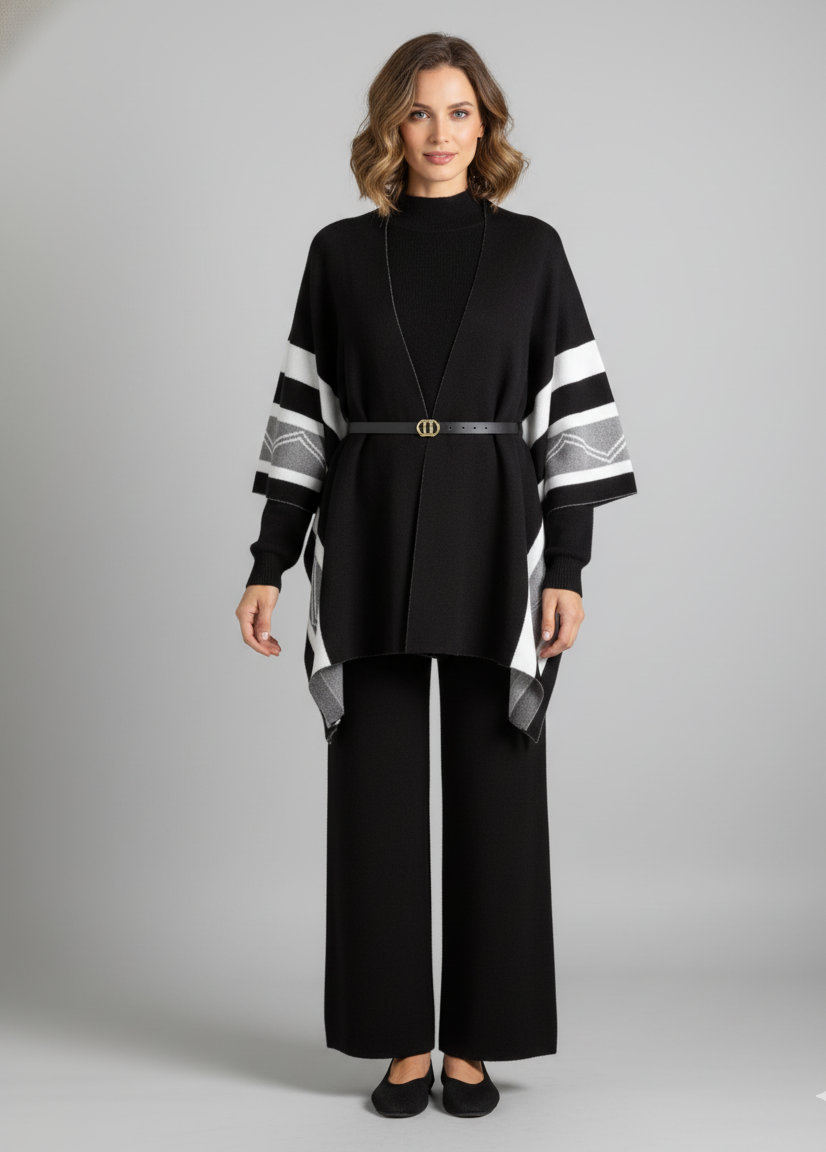 Champel Three Piece Luxury Set With Cape