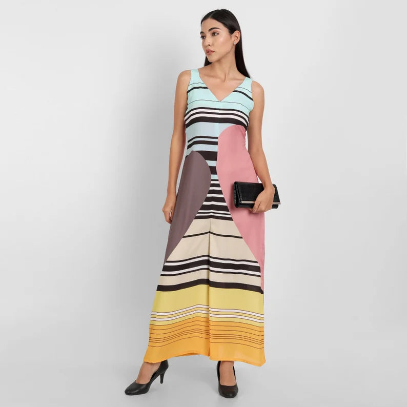 French Printed Jumpsuit