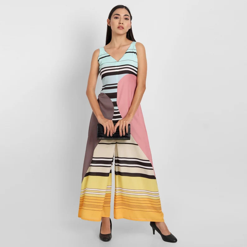 French Printed Jumpsuit