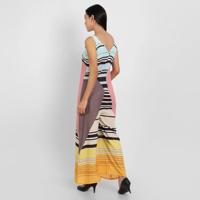 French Printed Jumpsuit