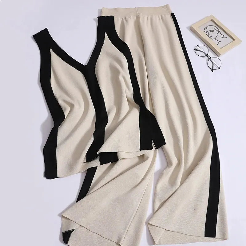 Elegant Ribbed Summer Co-Ord Set