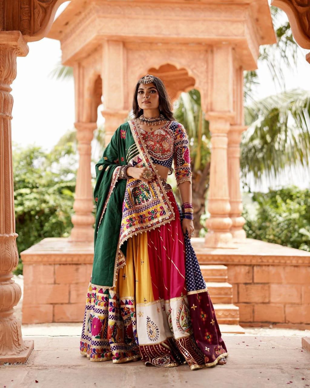 Multicolor Printed  Lehenga and Choli