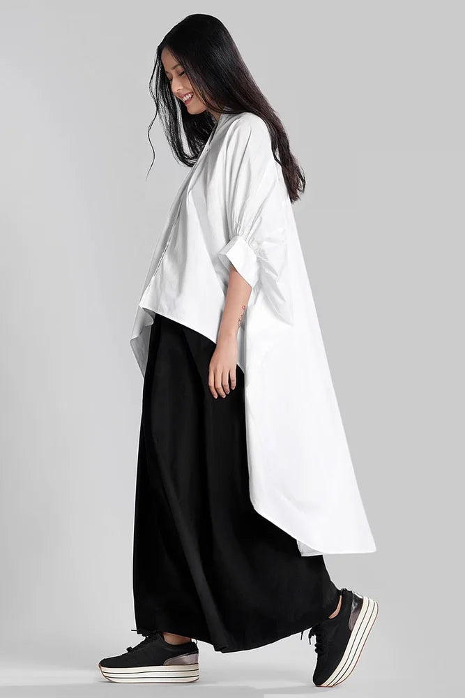 Women's Exaggerated Sleeves Design Loose Shirt Dress