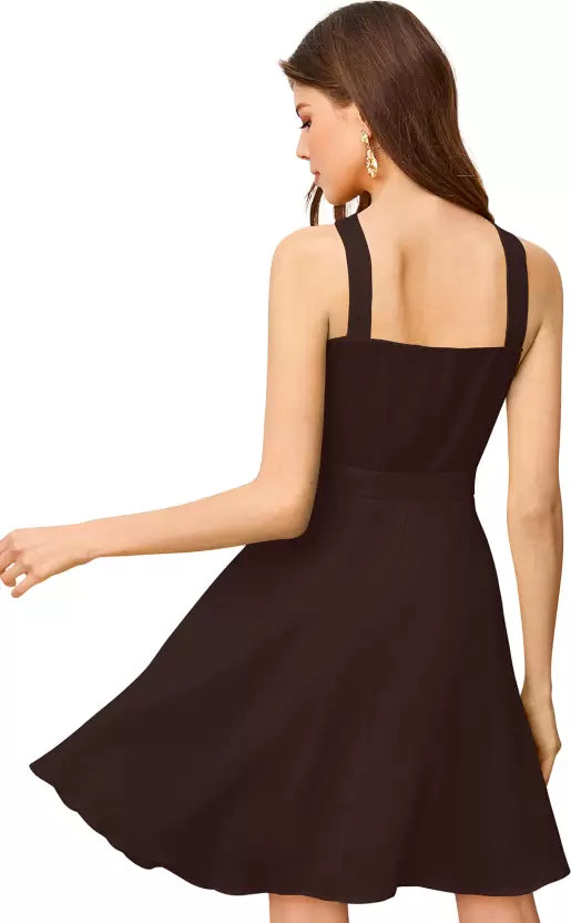 Women Skater Black Dress