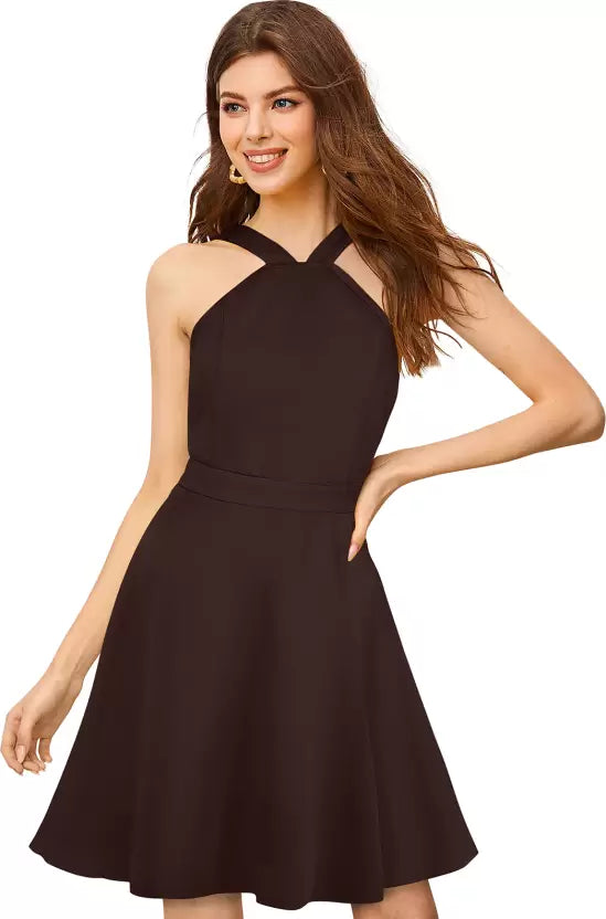 Women Skater Black Dress