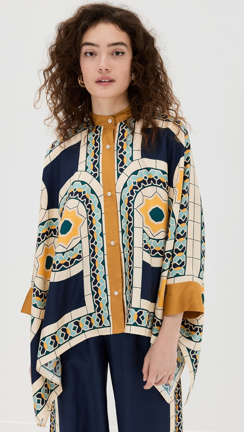 La Double J Foulard Shirt and Palazzo Co-Ord Set