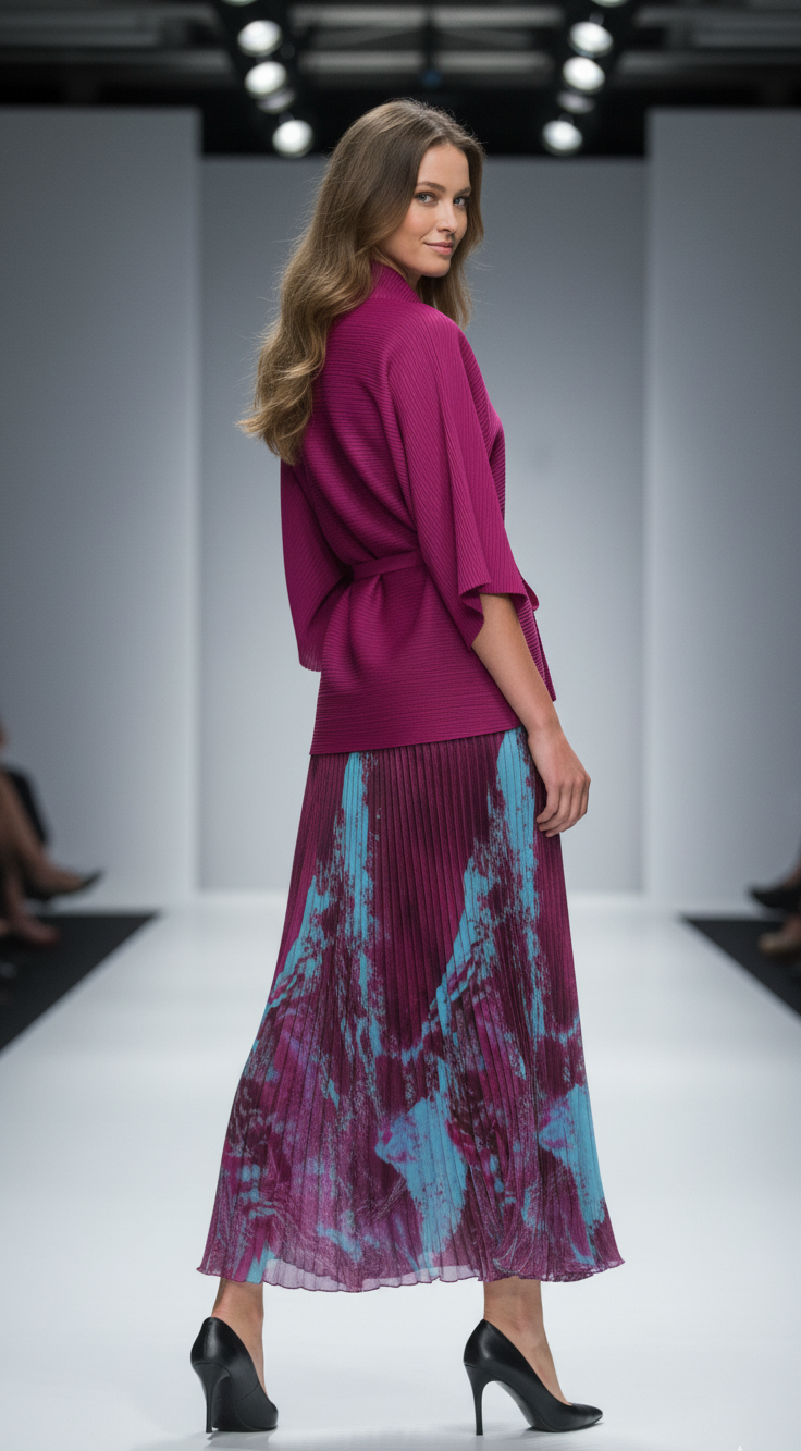Josefina Bat Sleeve Top and Miyaki Skirt Set Two Piece Co-Ord Set