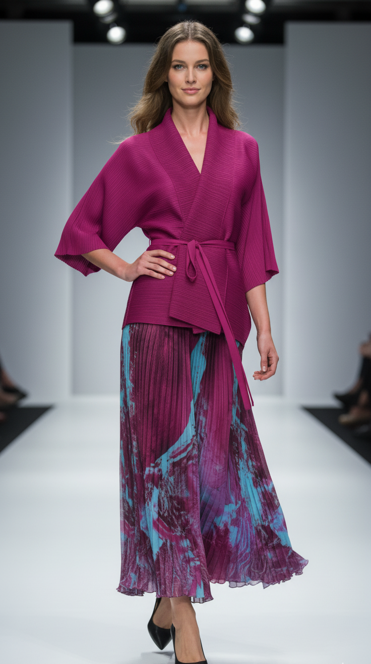 Josefina Bat Sleeve Top and Miyaki Skirt Set Two Piece Co-Ord Set