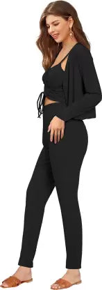 Nick Women Exclusive Black Co-ord Set