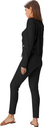 Nick Women Exclusive Black Co-ord Set