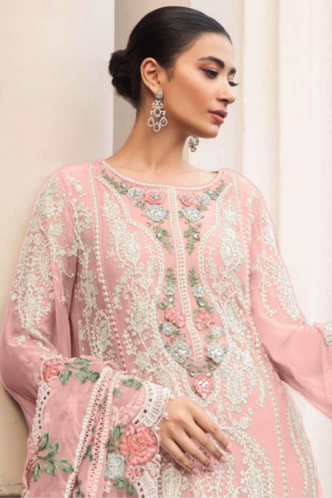 Iditri Traditional Organza Designer Pakistani Salwar Suit Collection