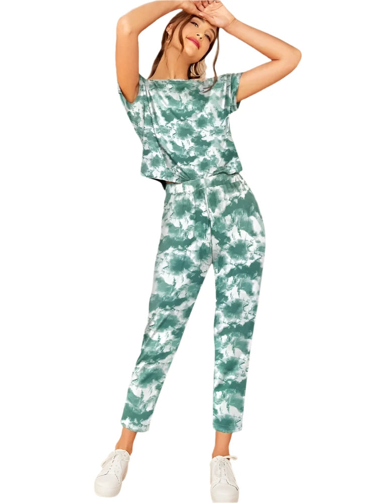 Polyester top and pant