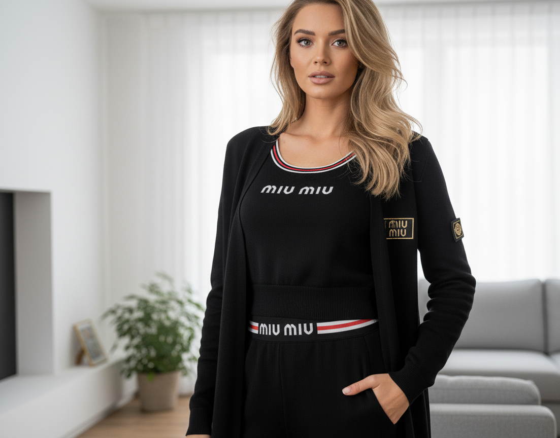 Layla Long Cardigan And Crop Top Trouser Co-Ord Set